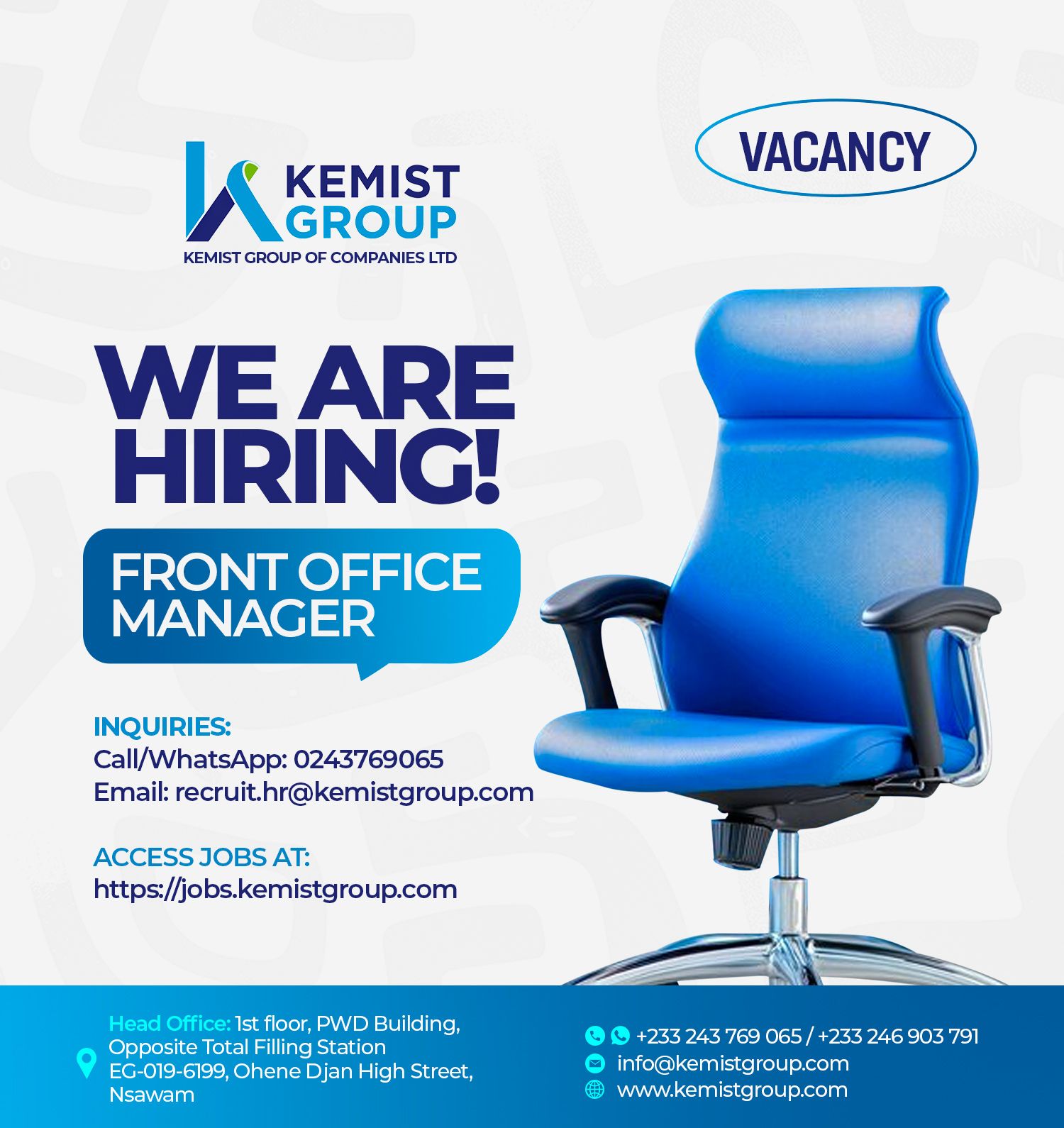 We are Hiring!!!- kemistgroup